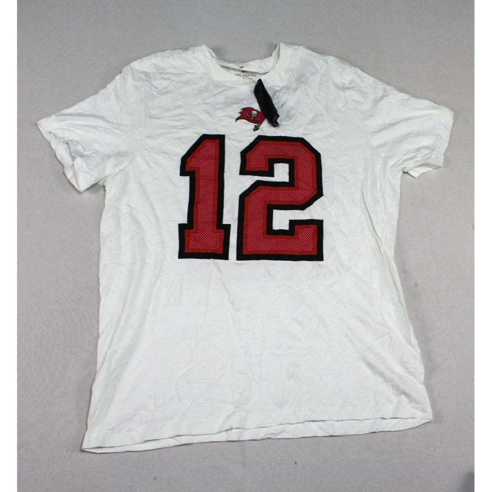 Nike Tampa Bay Buccaneers White Shirt Tom Brady 12 Casual Size XL
